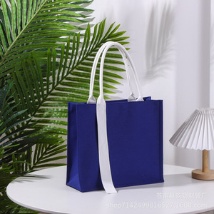 Tùy chỉnh thêu của phụ nữ chịu nhiệt Vải Tote Túi mua sắm mạnh mẽ Túi - Product Image 6