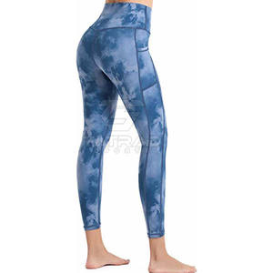 Leggings de Yoga Transpirables de Alta Calidad para Mujer, con Cintura Elástica, Diseño Sólido, Hechos de Spandex/Poliéster, Hechos en Pakistán - Product Image 3