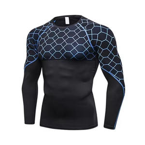Tissu spandex de compression respirant à manches courtes AquaThrive avec logo personnalisé pour les activités de gymnastique aquatique MMA et les entraînements - Product Image 1