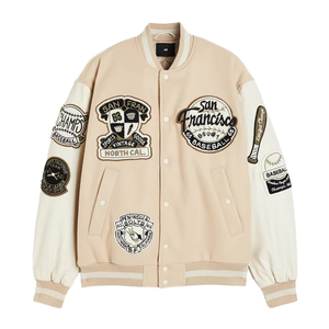 Veste universitaire personnalisée OEM veste universitaire Letterman de baseball pour hommes broderie Logos veste respirante pour hommes - Product Image 4