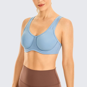 Soutien-gorge de sport sans couture à soutien élevé pour femmes Taille du matériau personnalisé Respirant et léger Confortable sans manches Vêtements de fitness - Product Image 2