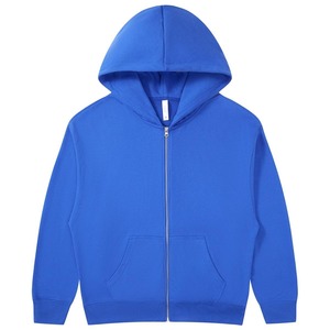100% coton Full Zip up Hoodies Logo personnalisé Pull Double fermeture éclair à capuche lavé Premium French Terry Zip up Hoodie - Product Image 4