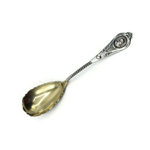 Los mejores precios al por mayor, logotipo personalizado, diseño Simple, Plata Mate, pulido con mango sólido, cuchara, juego de utensilios para servir - Product Image 4