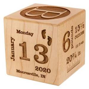 Personalizado al por mayor Cubo de madera Artefacto Cubo de madera maciza natural DIY Bloque de madera - Product Image 3