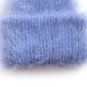 Bonnets en laine mohair pour femmes, style luxueux, chapeau moelleux, accessoires d'hiver pour femmes, unité - Product Image 2