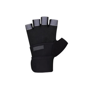 Guantes de Levantamiento de Pesas Profesionales de Neopreno Transpirable con Correa Ajustable para la Muñeca, Antideslizantes, de Medio Dedo, con Logotipo Personalizado - Product Image 2