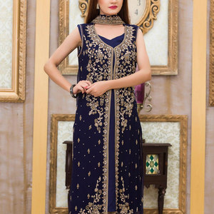 ชุดแต่งงานปากีสถานซาลวาร์คามีซดีไซน์ใหม่สำหรับผู้หญิงชุดแต่งงานปักตามสั่ง - Product Image 5