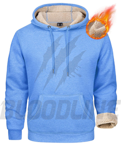 Sweat-shirt unisexe à capuche jaune zippé Bloodline, coupe classique, couleur unie, décontracté, avec poche avant, en polaire respirante 100% - Product Image 3