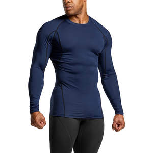 Rashguard à manches longues uni de qualité supérieure pour hommes, nouvelle arrivée, respirant, élégant, respirant - Product Image 1