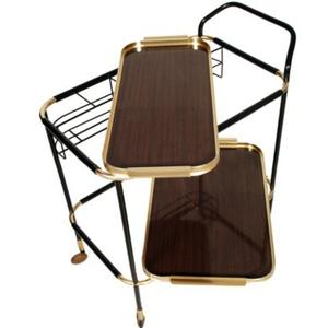 Chariot avec roues Offre Spéciale thé alimentaire écologique café ou petit déjeuner fournitures chariot en métal utilisation extérieure pour les meubles - Product Image 3