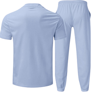 Custom Men's <b>short</b> <b>sleeve</b> Tracksuits Men's Sets Outfits Stripe Suit Casual Color Set Men's 2 Pcs <b>Sweatshirts</b> Set - Product Image 6