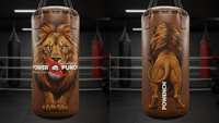 Sac de frappe professionnel multicolore en cuir, 25 kg, robuste, pour entraînement de fitness en salle, avec logo personnalisé, pour MMA et boxe