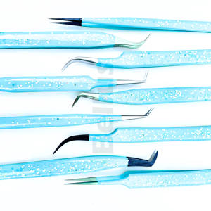 Pince à épiler d'extension de cils Volume Best-seller Outil professionnel en acier inoxydable avec étui Pince à épiler Mega Grip de haute qualité avec étiquette personnalisée - Product Image 2