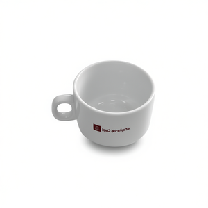 Tasse à thé en porcelaine Saturnia blanche 170 ml, collection de tasses en céramique ROMA - Product Image 2