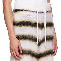 Pantalones Cortos de Mohair para Hombre, Estilo Urbano Moderno, Fabricante OEM, Venta al por Mayor, Pantalones Cortos de Mohair a Rayas para Hombre, Venta al por Mayor - Product Image 5