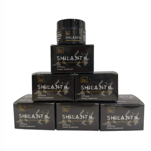 Botella de plástico de energía de minerales traza de ácido fúlvico rico secado al sol de resina de Shilajit del Himalaya orgánica pura 100% de etiqueta privada - Product Image 2