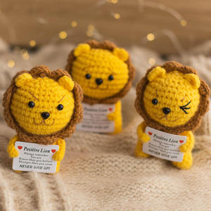 León de Ganchillo Tejido a Mano Personalizado al por Mayor, Adorno de Oficina con Energía Positiva, Regalo para Todas las Estaciones - Product Image 2