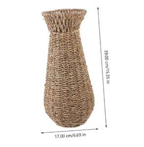 Vase à fleurs décoratif Fresh Arrival en fer et rotin pour la décoration de la maison et du jardin au design unique - Product Image 2