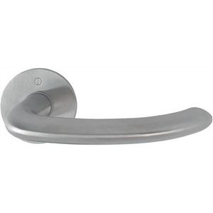 Marseille E1138Z/849 Par de manijas para puerta con roseta redonda de acero inoxidable F69 - Product Image 1