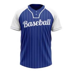 Camisetas de Béisbol y Sóftbol Sublimadas Personalizadas de la Mejor Calidad, Cuello en V, Manga Corta, Diseño con Letras en la Parte Delantera, 100% Poliéster, Secado Rápido - Product Image 3