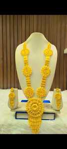 Ensemble de boucles d'oreilles collier en plaqué or 24 carats d'inspiration italienne directement expédié USA France Espagne Turquie Comores Mayotte - Product Image 6