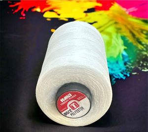 Chất lượng cao nguyên liệu 80/2 màu trắng 100% polyester may chủ đề - Product Image 4