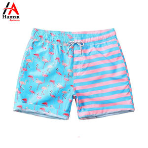 กางเกงว่ายน้ำขาสั้นสำหรับผู้ชายกางเกงขาสั้นผ้าฝ้ายโพลีเอสเตอร์ผ้าตาข่าย - Product Image 5