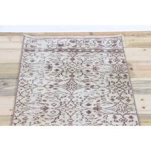 Alfombra Turca de Pasillo 2.2x10 pies (66x304 cm), Alfombra Vintage Verde con Diseño Floral - Product Image 4