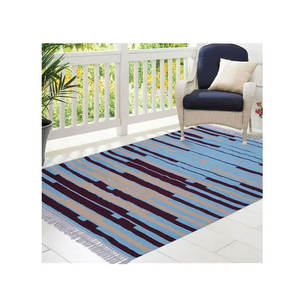 Véritable 100% Tapis tissés indiens en coton brodé à la main et ensembles Espace de bureau pour les pique-niques et les voyages - Product Image 1