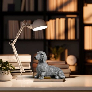 รูปปั้นสุนัขตกแต่งสวนแบบนั่งประดับด้วยของขวัญรูปปั้นสุนัขรูปปั้นสุนัขในราคาไม่แพง - Product Image 5