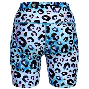 Wholesale Women's <b>Tummy</b> <b>Control</b> Yoga Shorts Half Length Breathable Quick Dry Eco-Friendly Polyester/Spandex Custom Pattern - Product Image 2