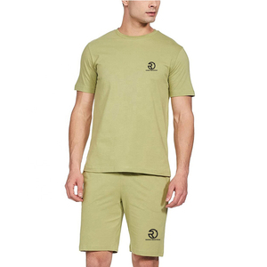 Summer New Men Casual Shorts Sets Short Sleeve T Shirt Shorts Set Custom Clothing 2 Pieces Set - Product Image 5