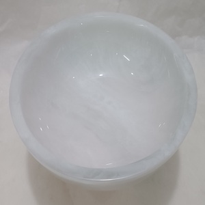 Cuenco para servir de resina Rosa 2025 de lujo Diseño de forma redonda elaborado en 3D para presentación de alimentos Mejor tarifa garantizada - Product Image 2