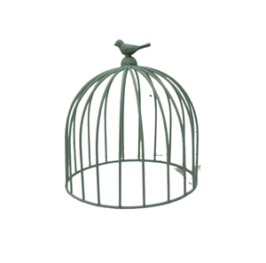 กรงนกแบบแขวนทำจากเหล็กบ้านนกสีเขียวโบราณสไตล์หรูหราและบ้านสำหรับต่อวัสดุสิ้นเปลือง - Product Image 2