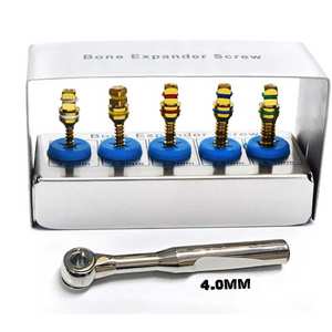 Kit d'expansion osseuse pour implants dentaires SURGINEXA Horse, 5 pièces, vis, clé, 4,0 mm, outils chirurgicaux, écologiques, réglables, en acier inoxydable - Product Image 1