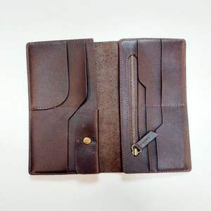 Portefeuille long imprimé Pati en cuir avec chambres de téléphone Vente à chaud Portefeuille long en cuir de vache véritable pour hommes - Product Image 3