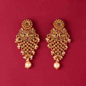 คอลเลคชั่นต่างหูนกยูงโบราณอันน่าทึ่งพร้อมเคลือบสีทอง - Product Image 5