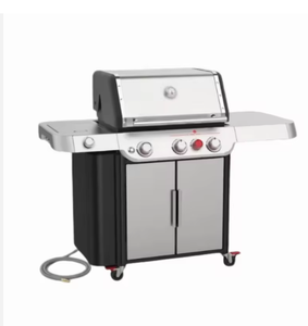 NUEVA parrilla de gas natural EPX-335 de 3 quemadores – Acero inoxidable, 513 pulgadas cuadradas in., Negro - Product Image 1