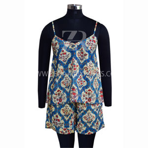 <b>Women's</b> Nice Printed 100% Cotton Sleepwear <b>Set</b> Soft Touch Summer Nightwear From Zed Aar Exports - Product Image 1