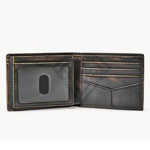 กระเป๋าเงินใบสั้นของผู้ชายใหม่ที่ใส่บัตรเครดิตอเนกประสงค์แบบวินเทจกระเป๋าเงิน PU กระเป๋าสตางค์หนังสำหรับผู้ชายแบบวินเทจ - Product Image 5