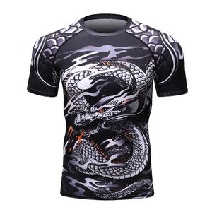 Men's Compression MMA <b>Rash</b> <b>Guard</b> Set Quick-Dry Breathable Fightwear for Jiu Jitsu Muay Thai Kickboxing with Custom Logo - Product Image 6