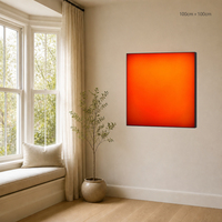 Lumière LED anti-reflet pour coucher de soleil et lever de soleil, art mural technologique de haute qualité pour bureau, compatible petites séries