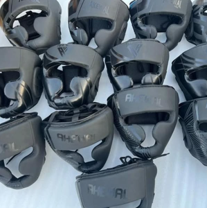 Protectores de cabeza de piel de vaca personalizables para boxeo disponibles en todos los tamaños y colores Diseño transpirable - Product Image 5