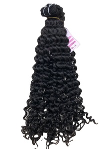 Prix de gros sur l'extension de cheveux vietnamiens Remy à double trame à la machine tissage de cheveux vierges profondément bouclés teints - Product Image 3