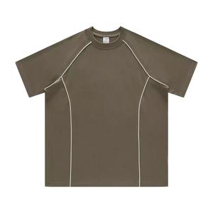 T-shirt en coton blanc grande taille pour hommes de haute qualité imprimé en gros de conception unique surdimensionné lourd respirant - Product Image 6