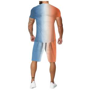 Camiseta de gimnasio transpirable de tendencia superior para hombres y ropa informal corta Nueva moda Camiseta de gimnasio para hombres de tarifa razonable y pantalón corto en tamaño personalizado - Product Image 5
