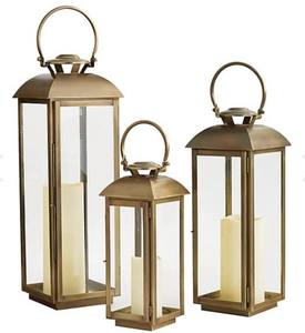 Fancy Vintage Premium Style Stainless Iron & <b>Glass</b> Combination Candle Lantern New Design and Color Home and Christmas Decoration - Product Image 2