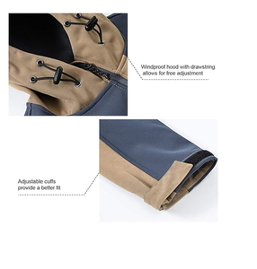 Veste softshell légère pour homme, doublée en polaire, imperméable, à capuche, pour la randonnée, l'hiver - Product Image 3