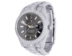 Trendy VVS Moissanite Diamond Index Dial Acero inoxidable Automático Iced Out Reloj de pulsera Hip Hop Moda de lujo al mejor precio - Product Image 1