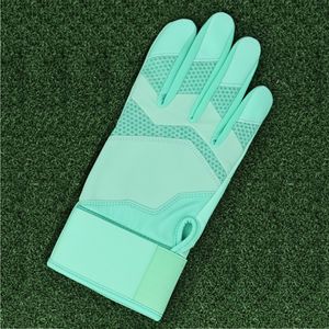 Gants de frappe de baseball professionnels, double couche de rembourrage de la paume, contrôle antidérapant, cuir durable, légers, respirants, fermeture auto-agrippante - Product Image 6
